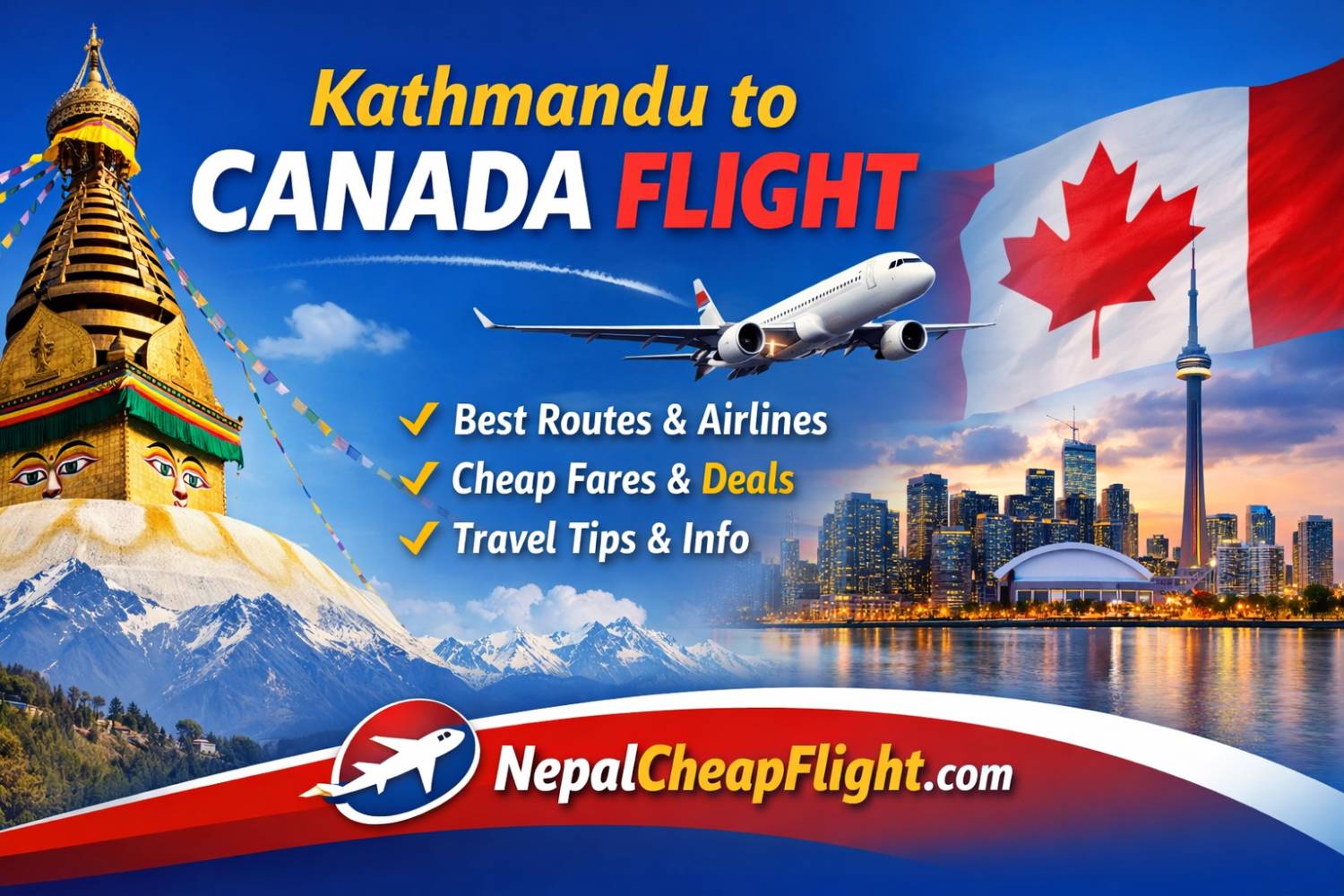 Kathmandu To Canada Flight
